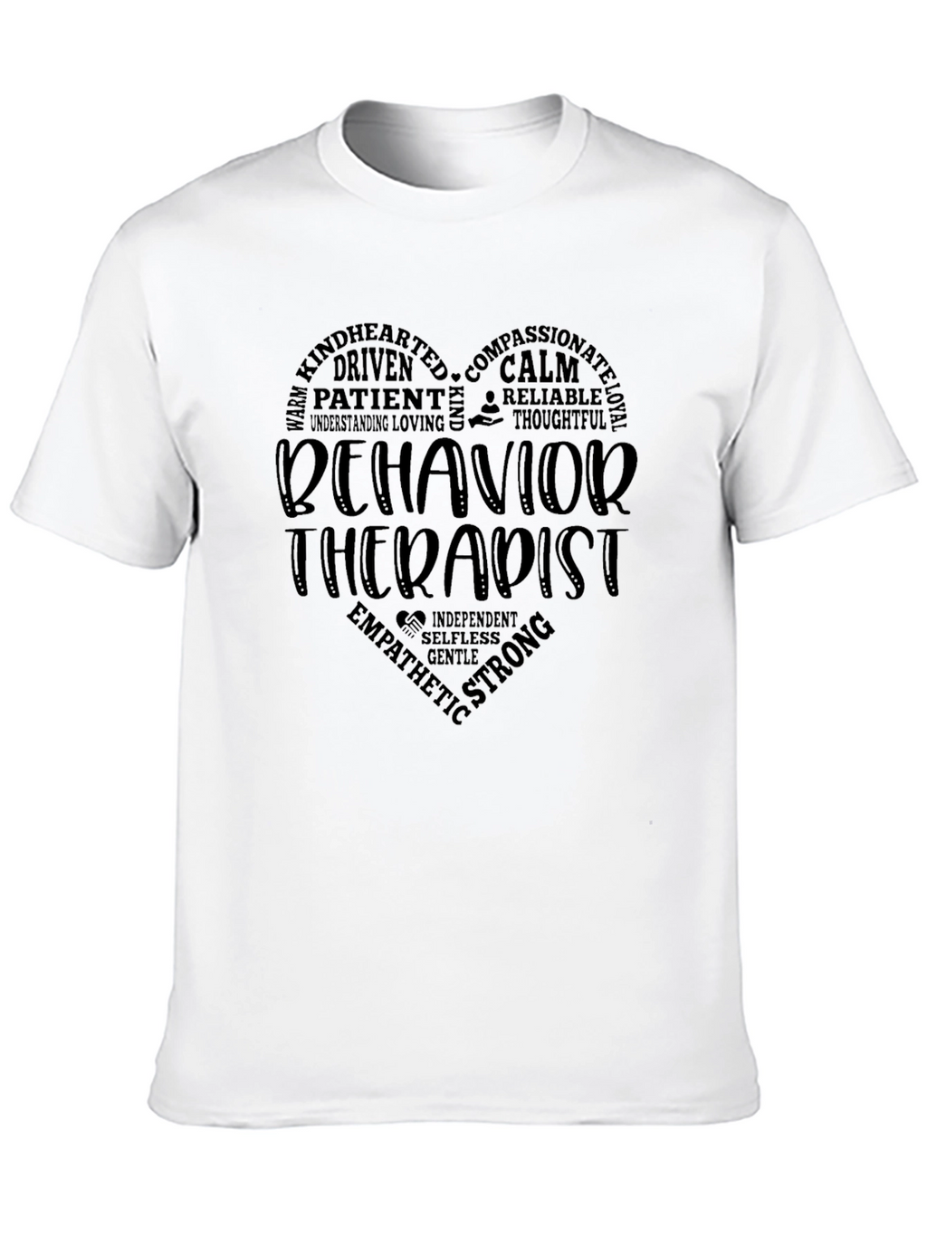 Behavior Therapist Heart Graphic T-Shirt