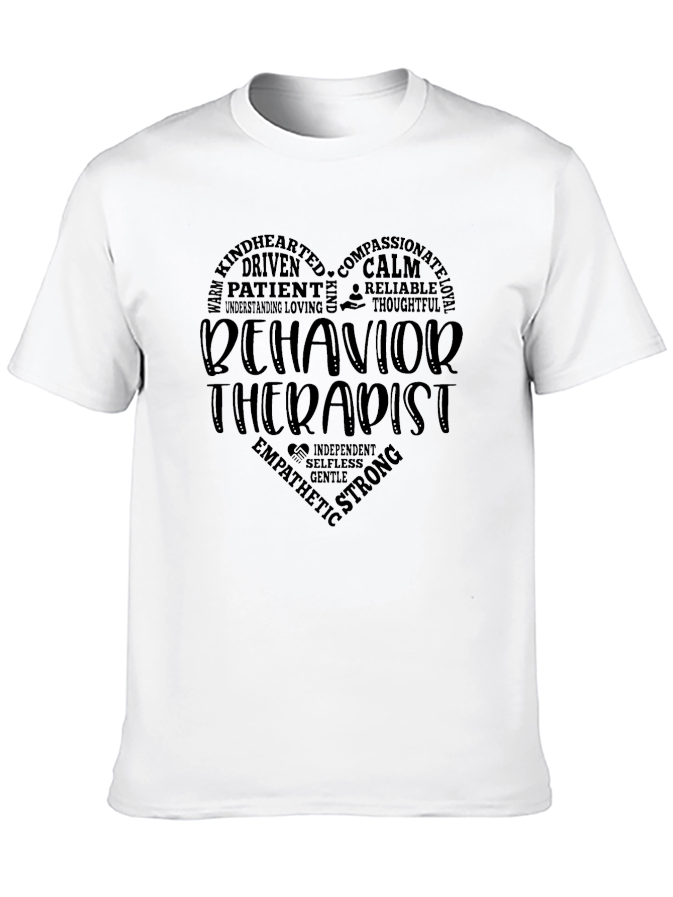 Behavior Therapist Heart Graphic T-Shirt