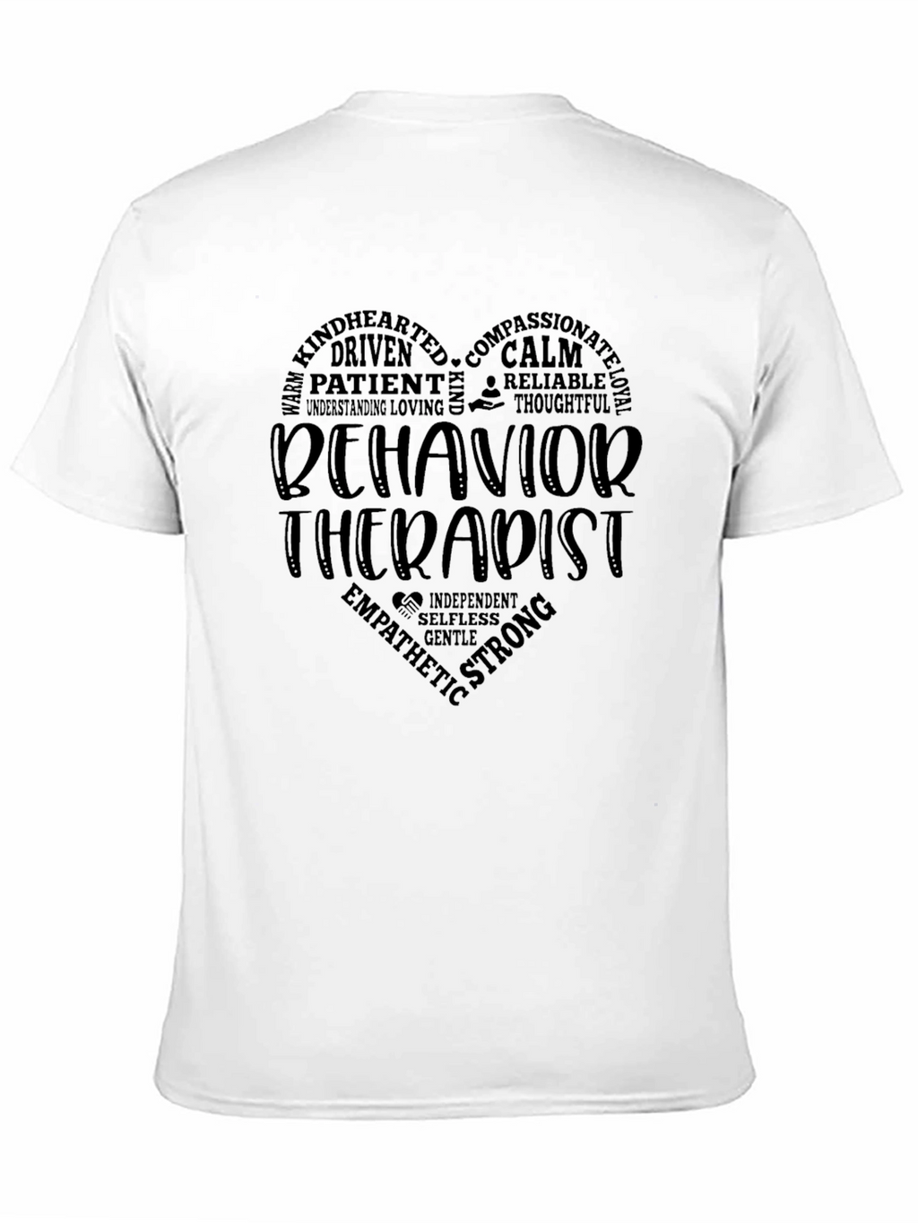 Behavior Therapist Heart Graphic T-Shirt