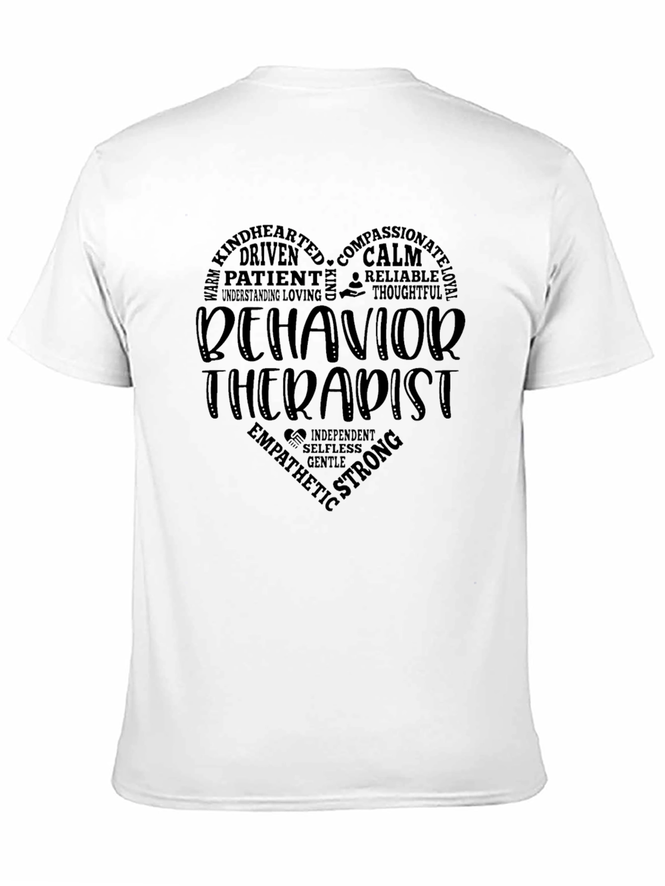 Behavior Therapist Heart Graphic T-Shirt