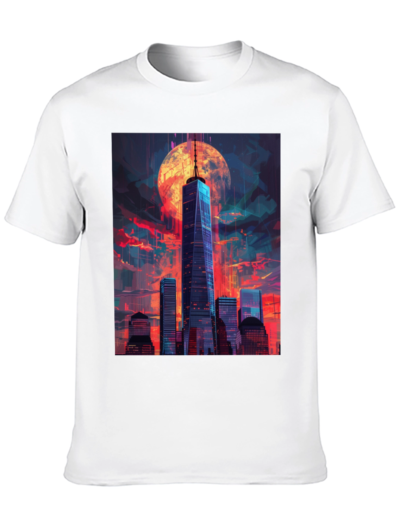 Cityscape Graphic Tee - Unique Urban Design