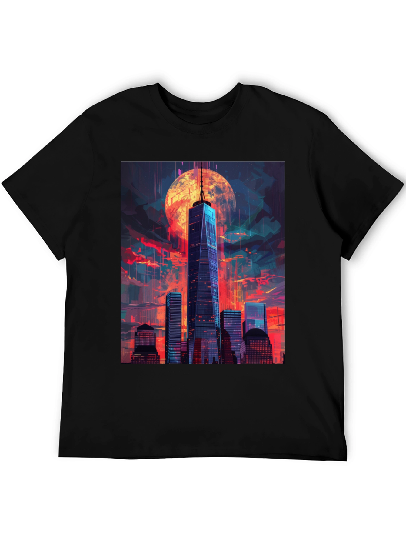 Cityscape Graphic Tee - Unique Urban Design
