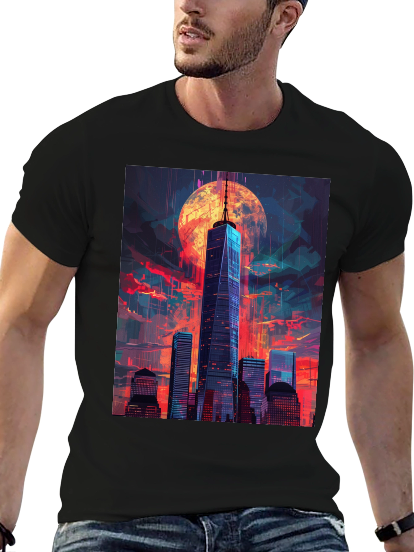 Cityscape Graphic Tee - Unique Urban Design
