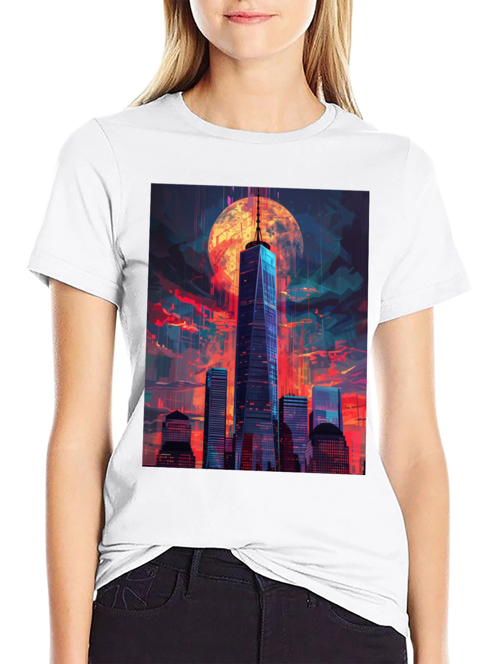 Cityscape Graphic Tee - Unique Urban Design