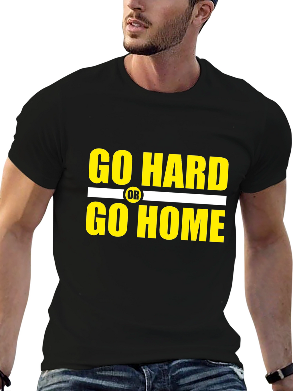 Go Hard or Go Home Graphic T-Shirt