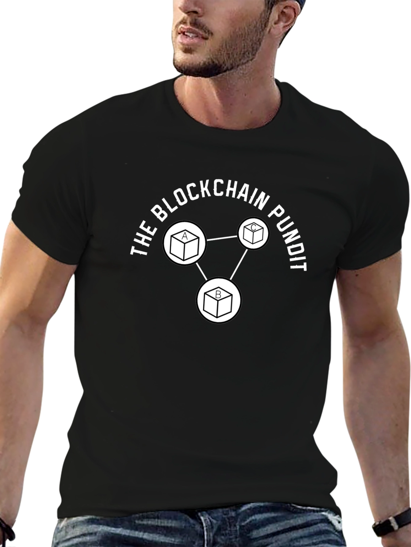 Blockchain Pundit Graphic T-Shirt - Crypto Enthusiast Tee