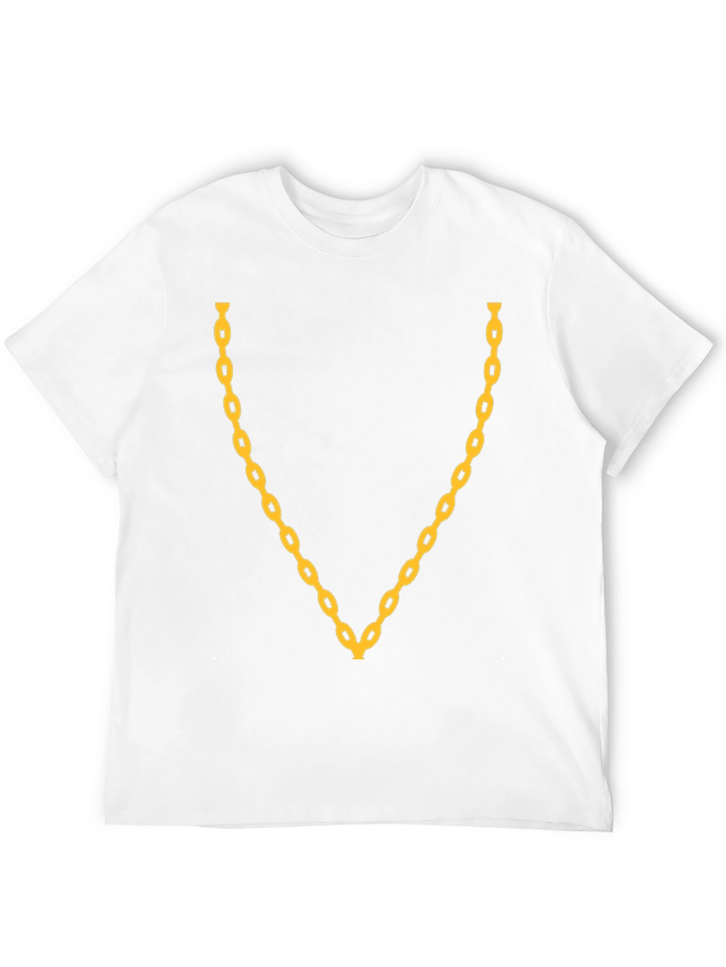 Gold Chain Graphic Black T-Shirt