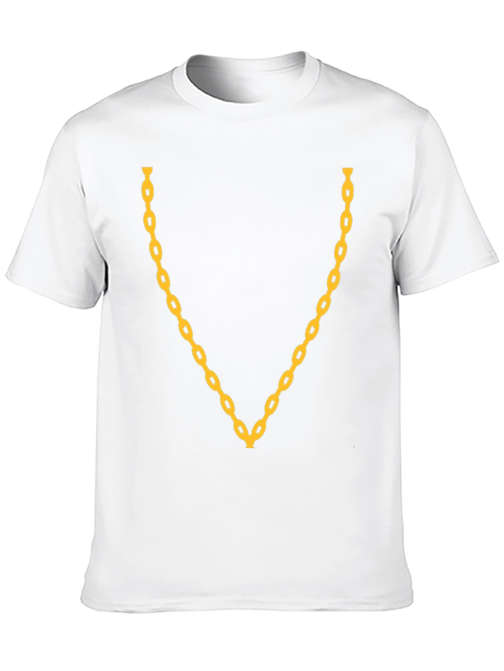 Gold Chain Graphic Black T-Shirt