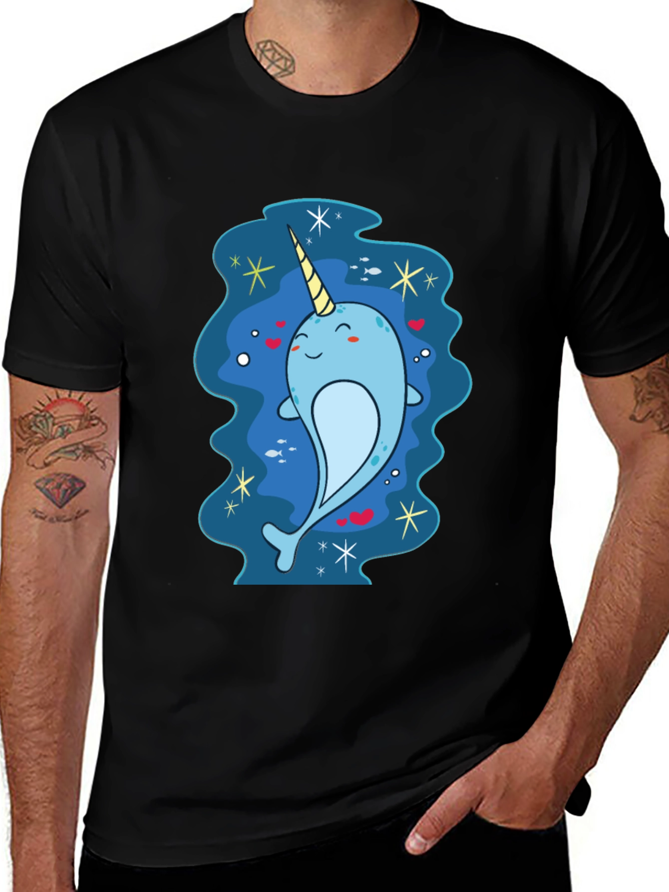 Narwhal T-Shirt - Whimsical Sea Unicorn Design