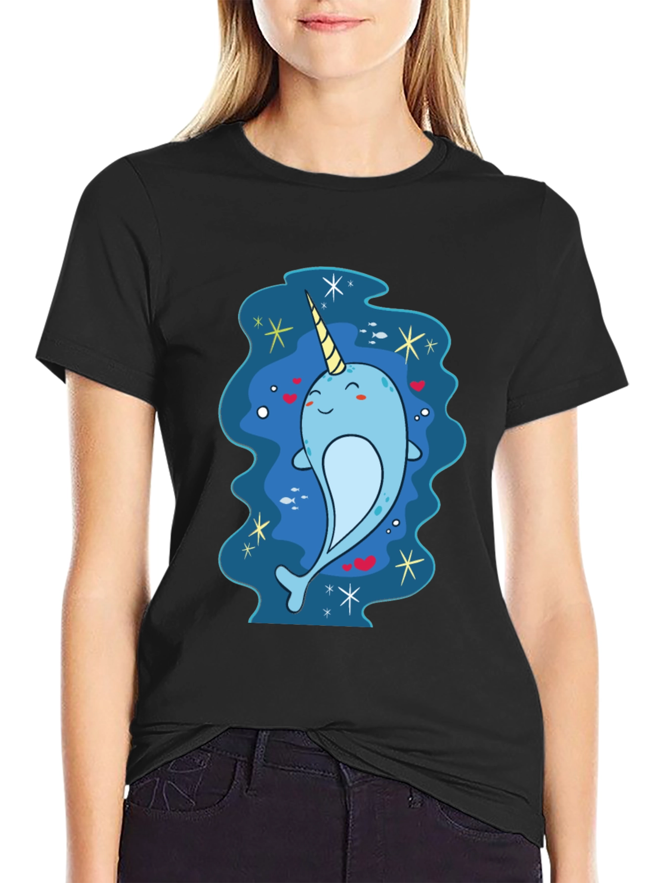 Narwhal T-Shirt - Whimsical Sea Unicorn Design