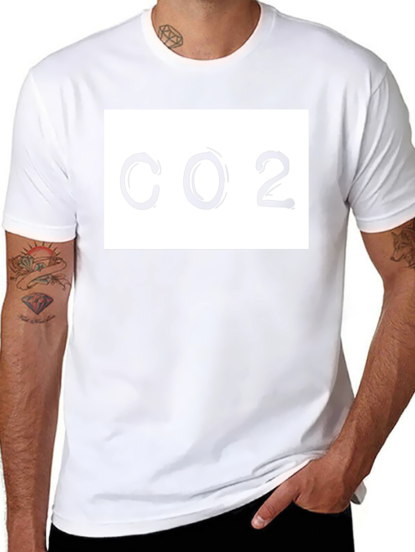 CO2 Graphic Tee - Black Cotton T-Shirt