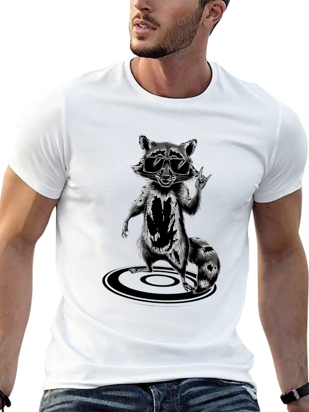 Cool Raccoon Graphic Tee