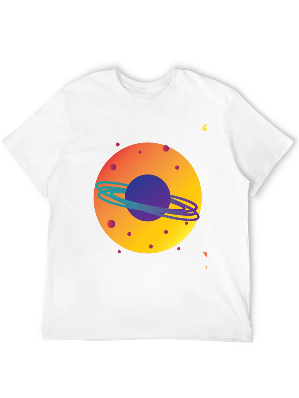 Space Planet Graphic Tee - Mens Black T-Shirt