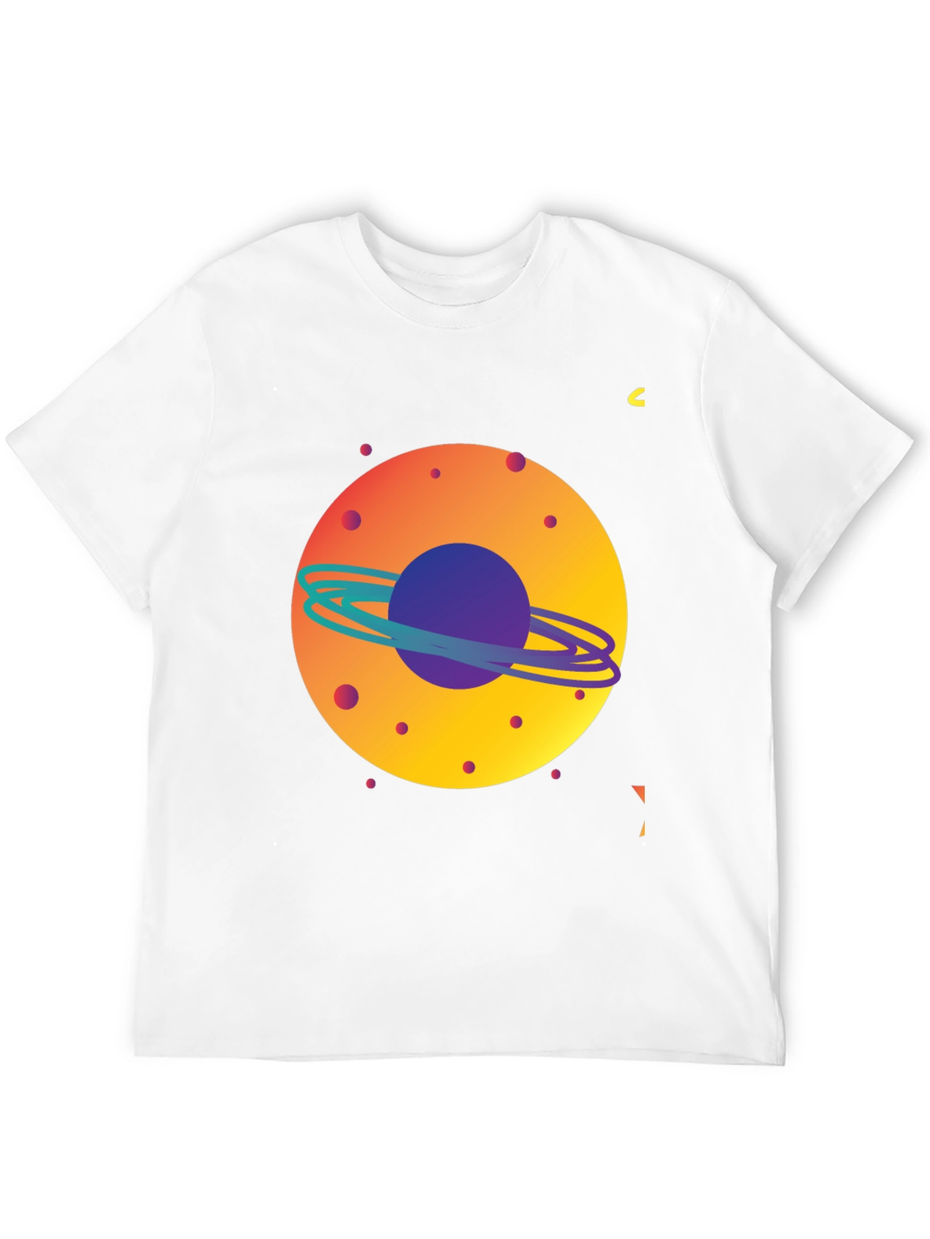 Space Planet Graphic Tee - Mens Black T-Shirt