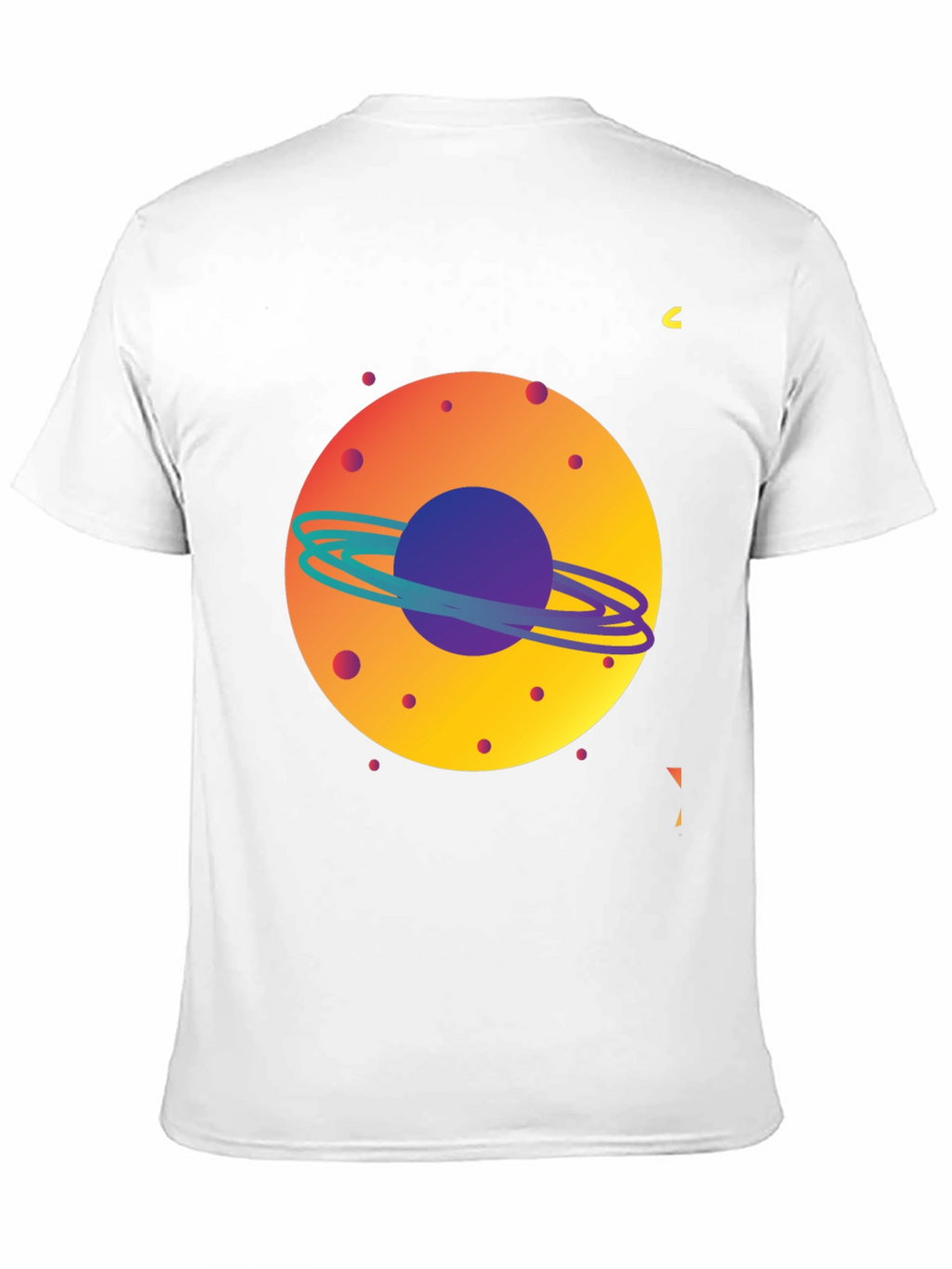 Space Planet Graphic Tee - Mens Black T-Shirt