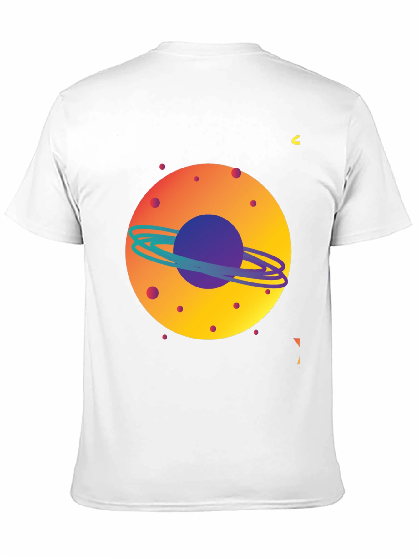 Space Planet Graphic Tee - Mens Black T-Shirt