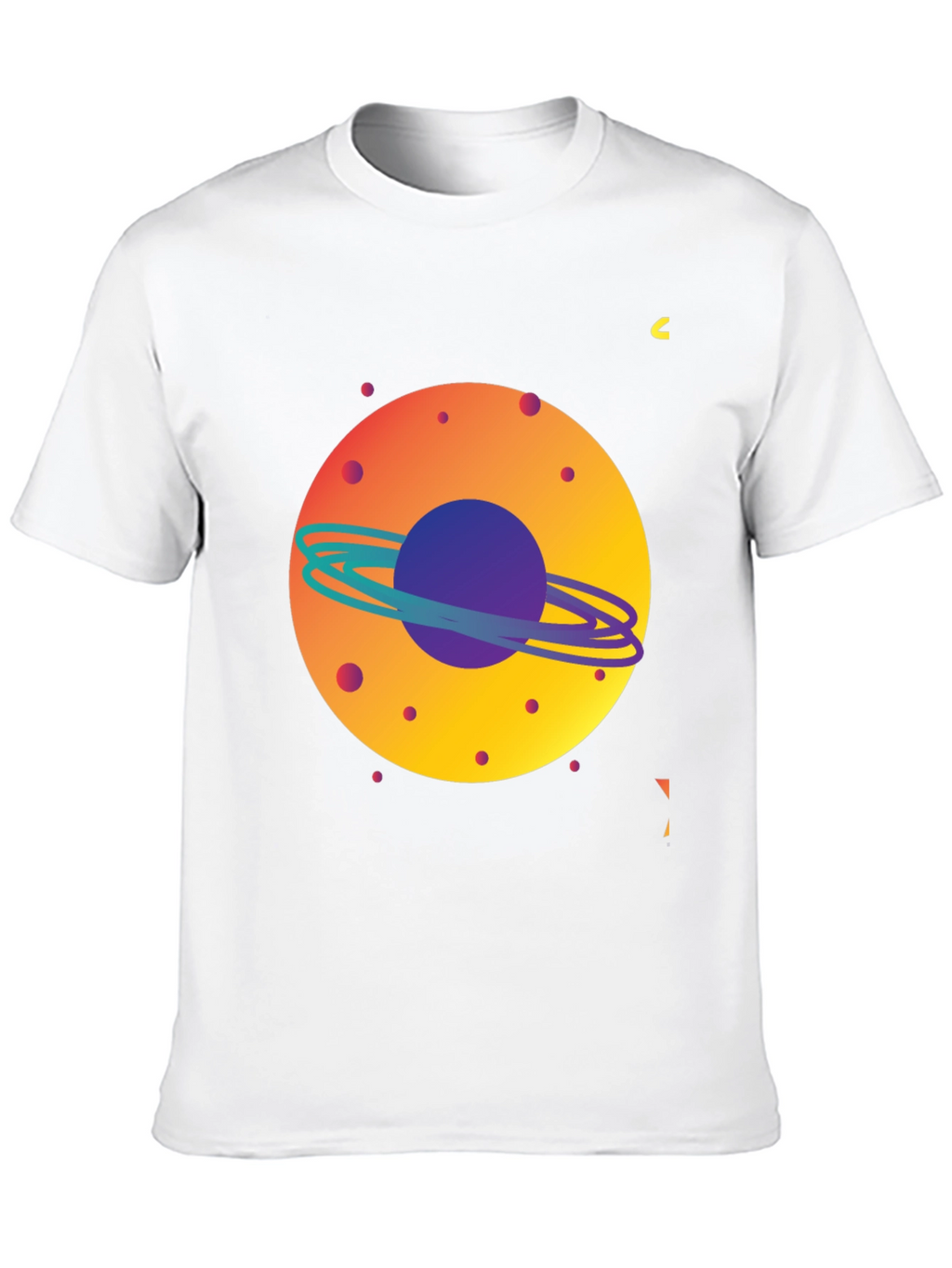 Space Planet Graphic Tee - Mens Black T-Shirt