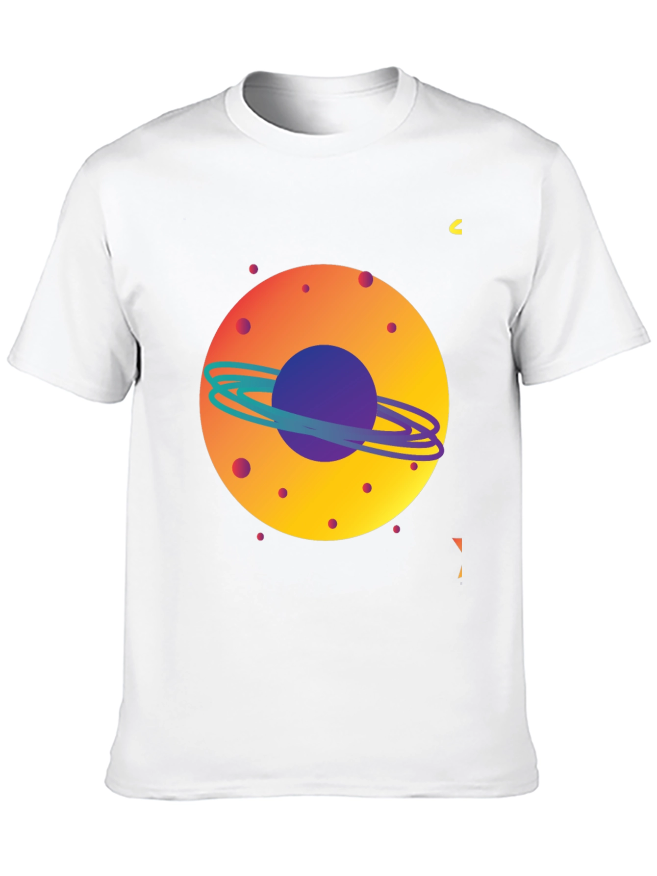 Space Planet Graphic Tee - Mens Black T-Shirt