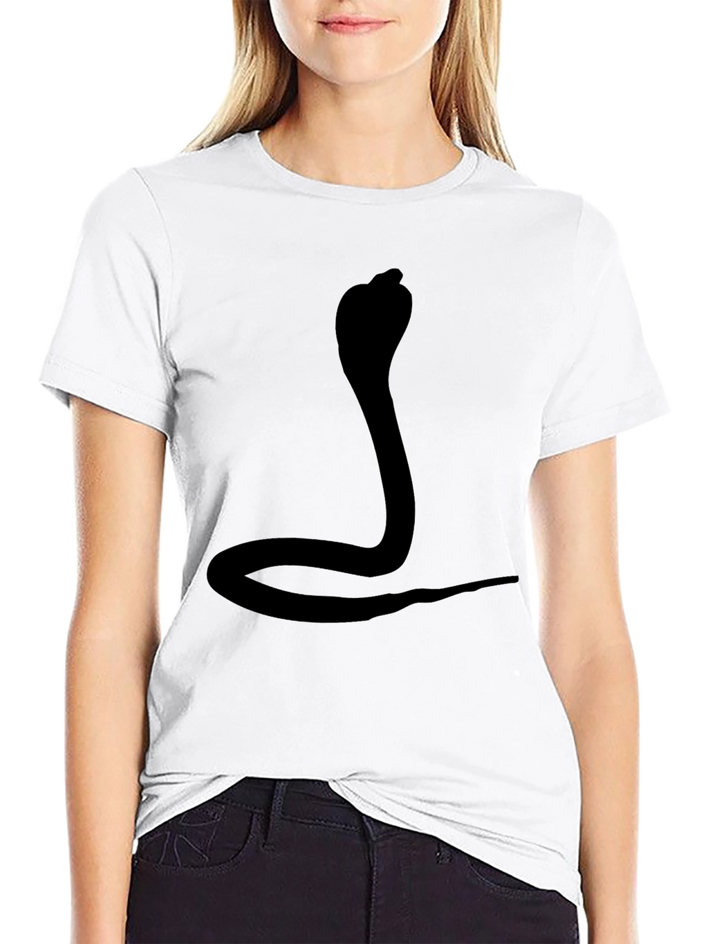 Mens Black Cobra Graphic Tee