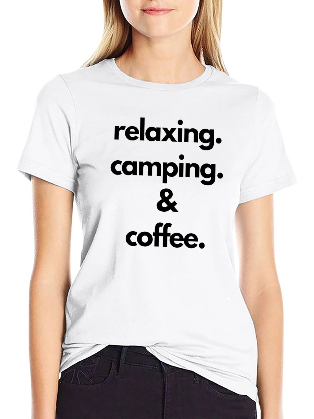 Relaxing Camping & Coffee Graphic T-Shirt