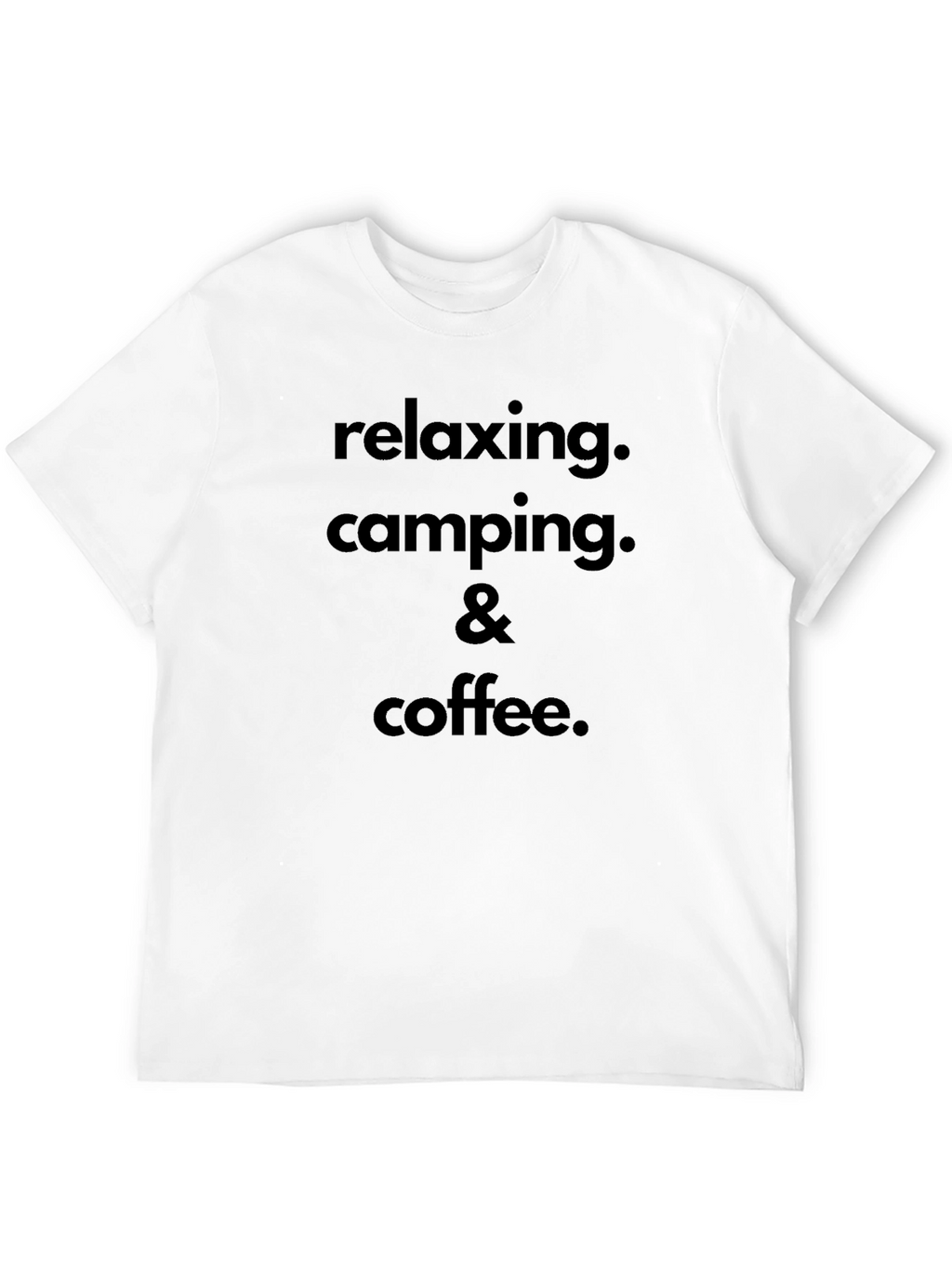 Relaxing Camping & Coffee Graphic T-Shirt
