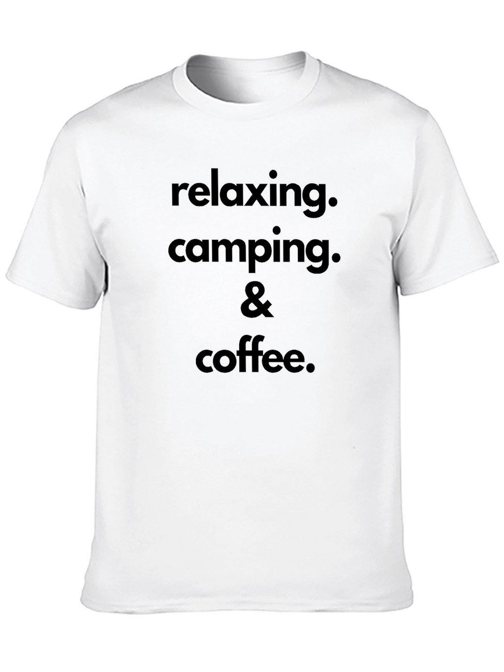 Relaxing Camping & Coffee Graphic T-Shirt