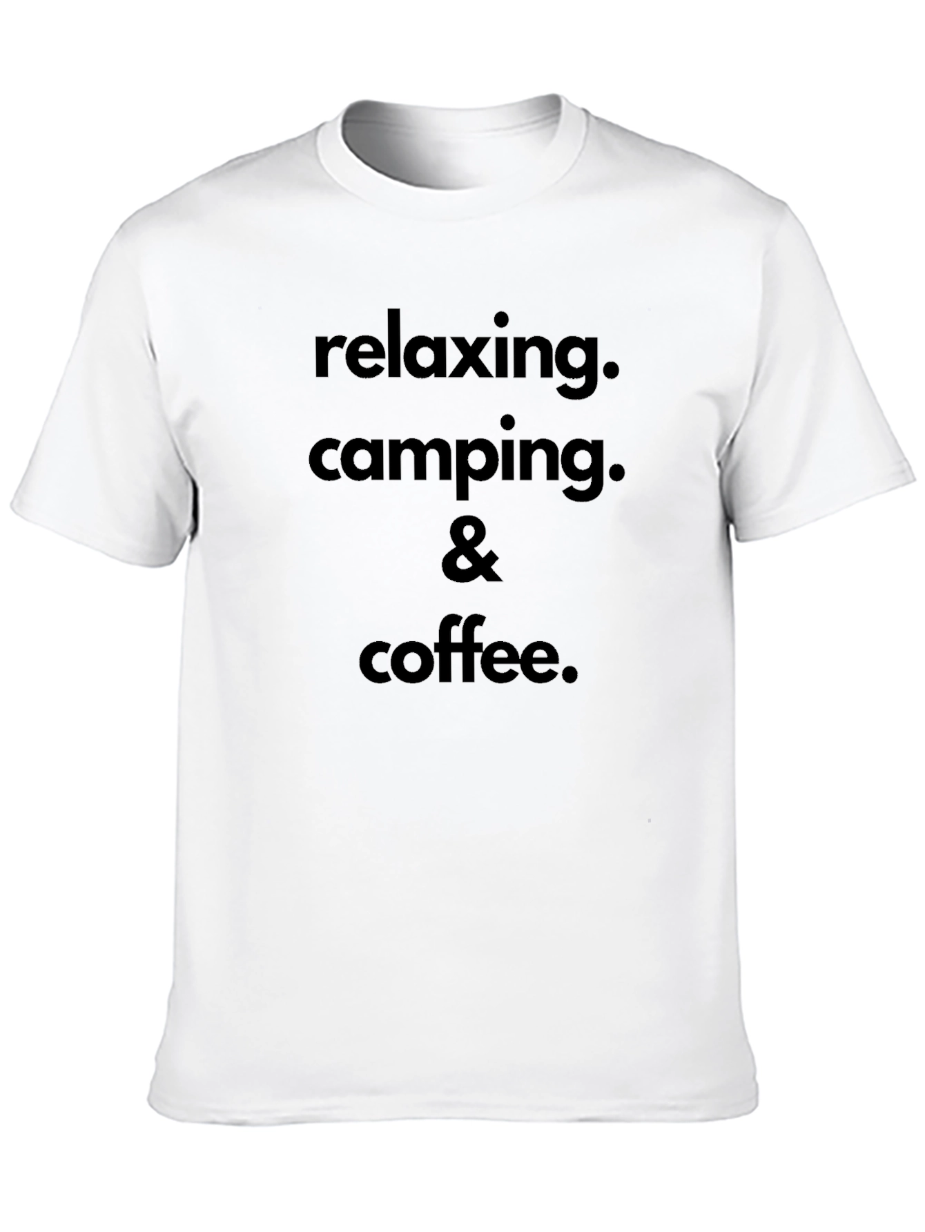 Relaxing Camping & Coffee Graphic T-Shirt