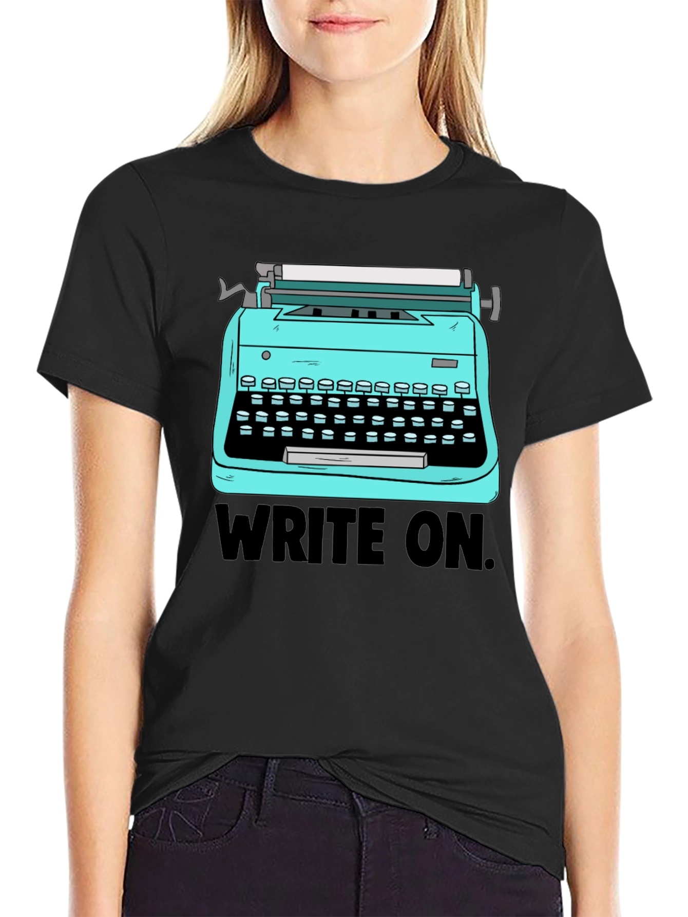 Retro Typewriter Graphic T-Shirt - Write On!