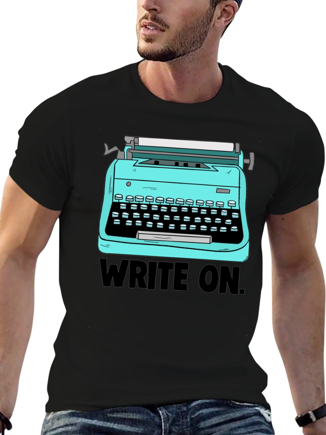 Retro Typewriter Graphic T-Shirt - Write On!