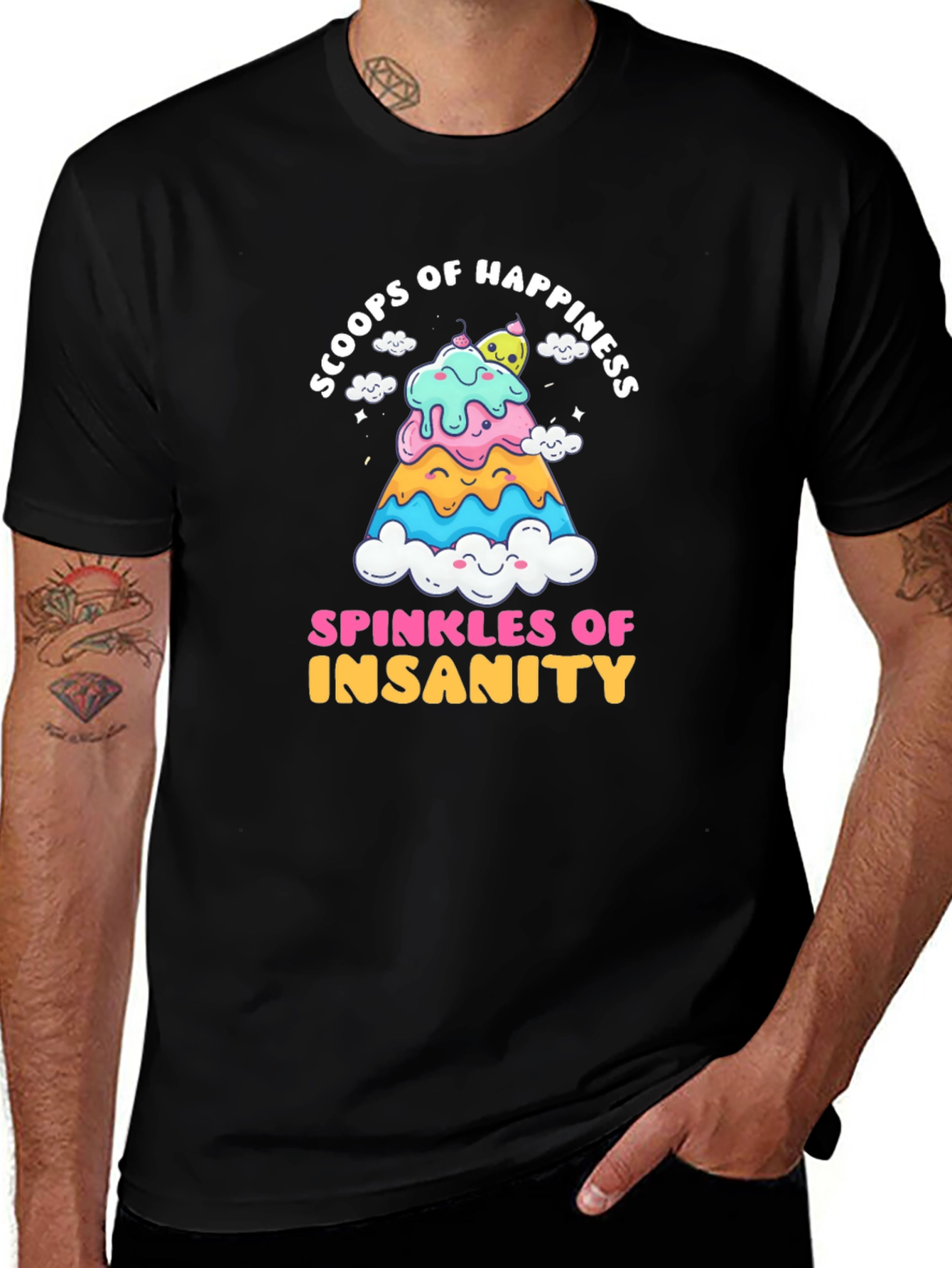 Scoops of Happiness Funny T-Shirt