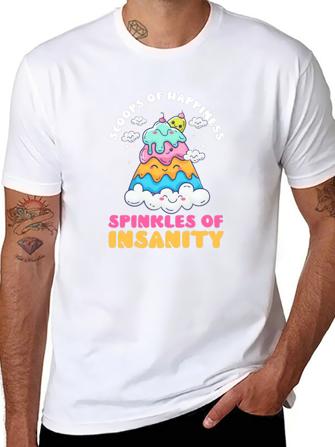 Scoops of Happiness Funny T-Shirt