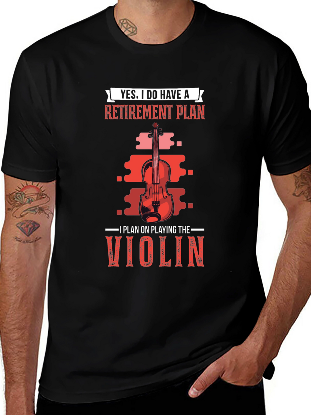 Retirement Plan Violinist T-Shirt