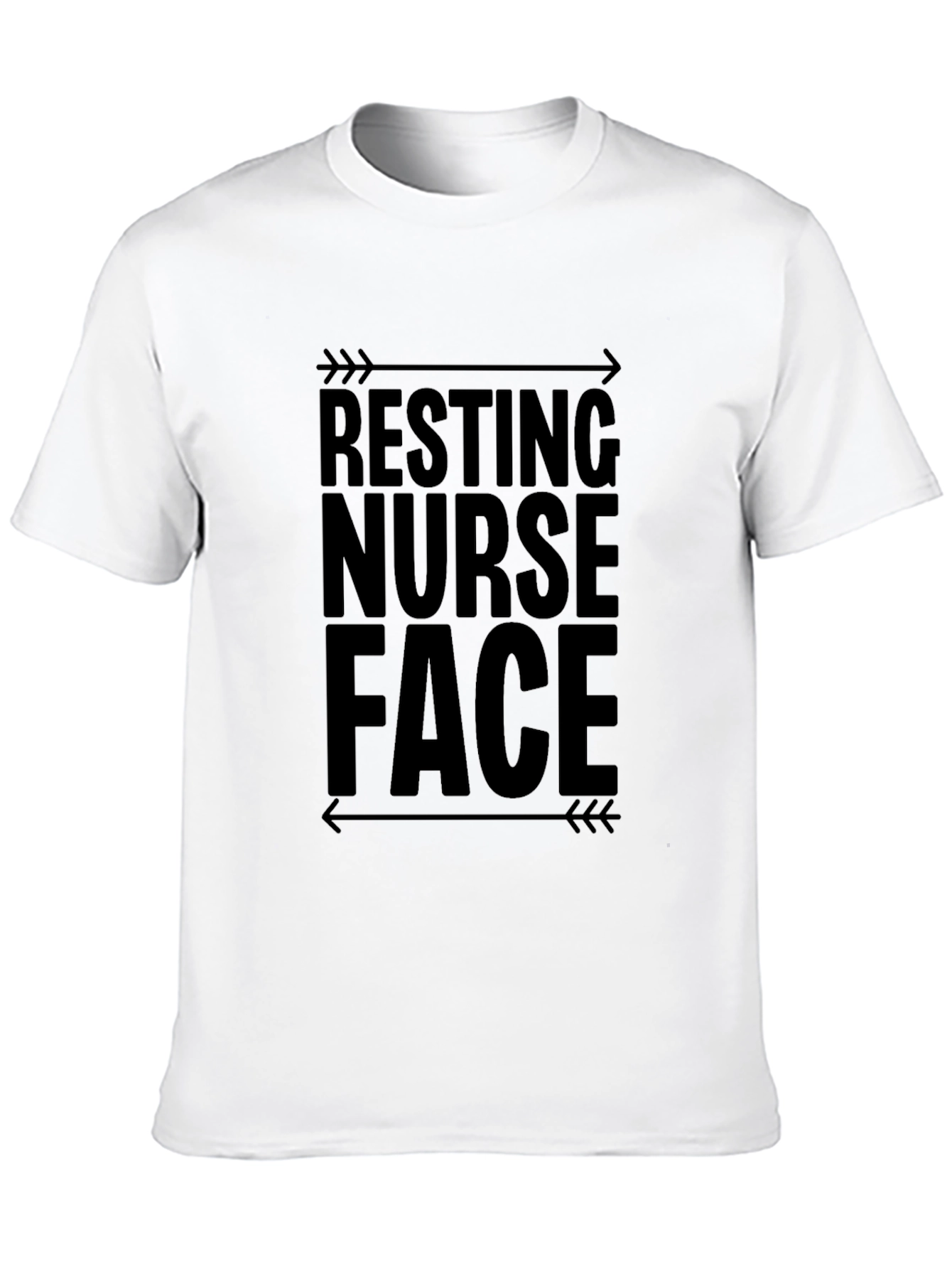 Resting Nurse Face Black Graphic Tee