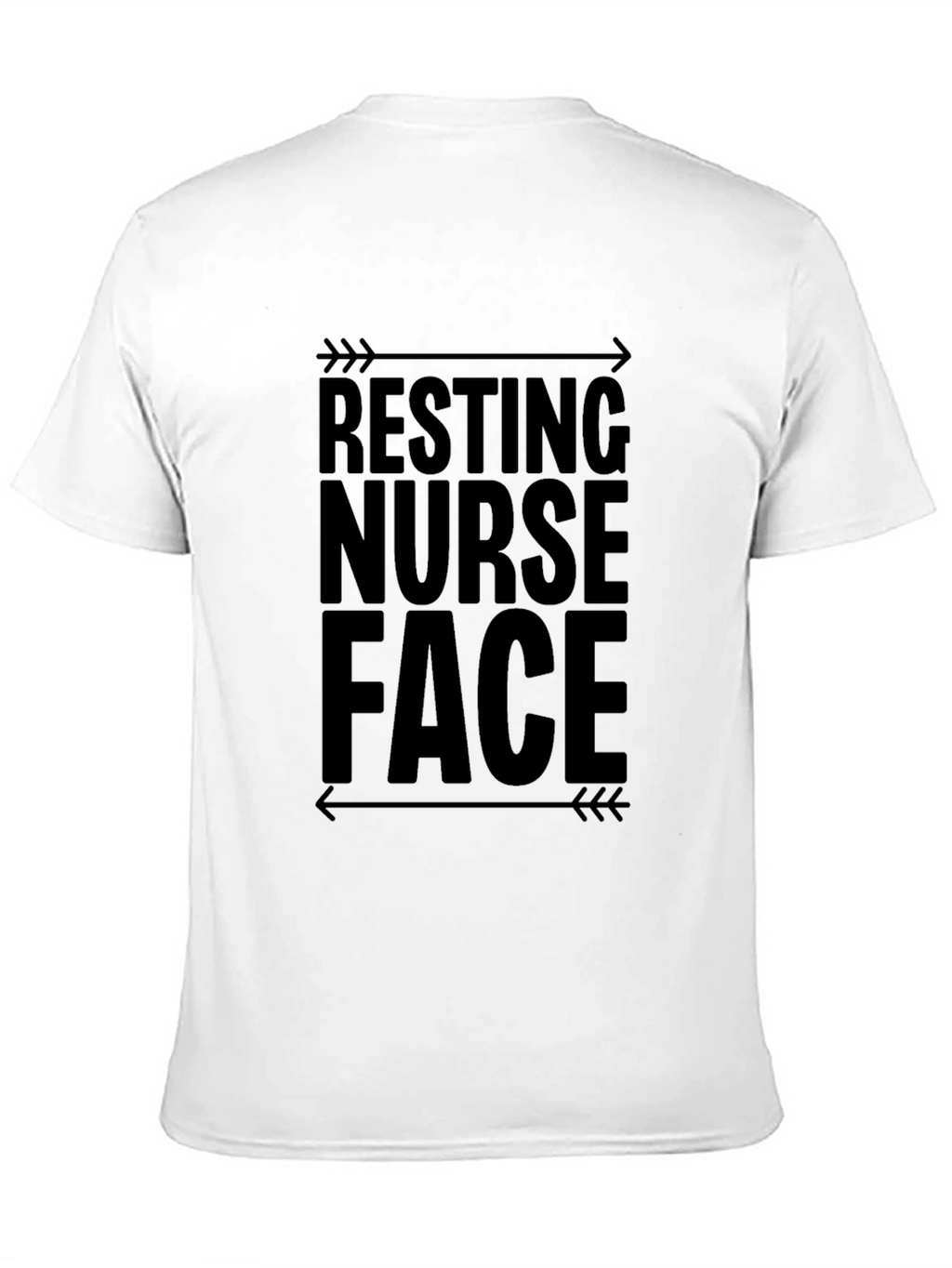 Resting Nurse Face Black Graphic Tee