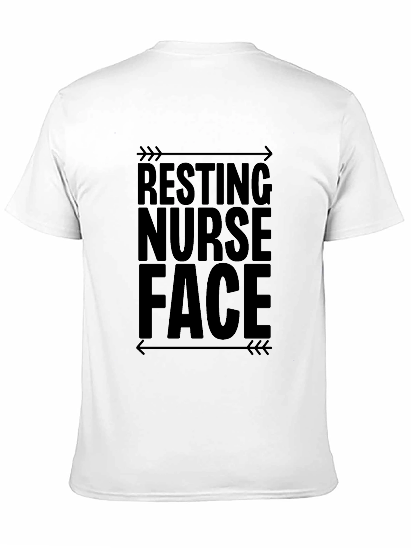 Resting Nurse Face Black Graphic Tee