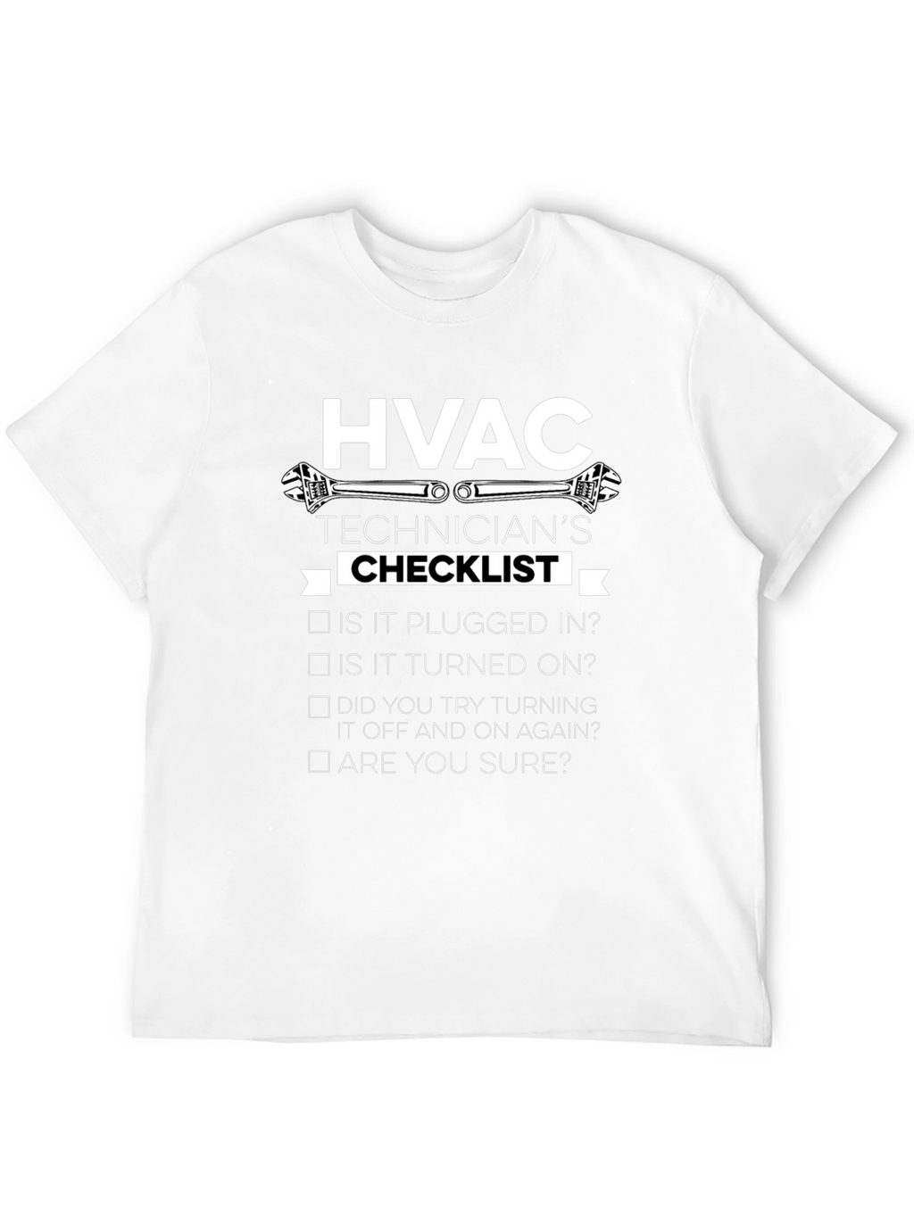 HVAC Technicians Checklist Graphic T-Shirt