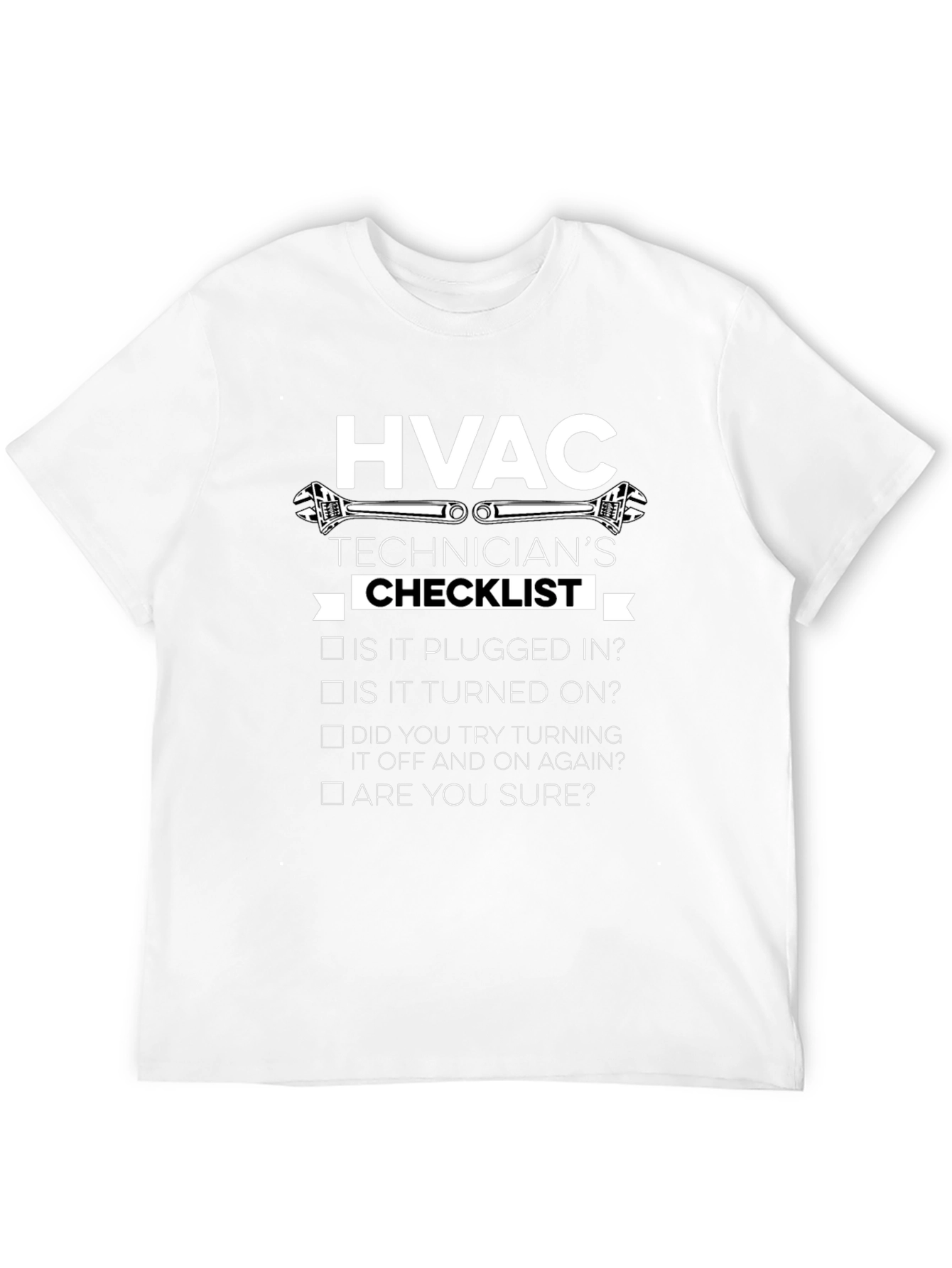 HVAC Technicians Checklist Graphic T-Shirt