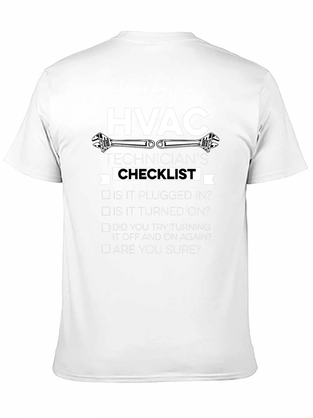 HVAC Technicians Checklist Graphic T-Shirt