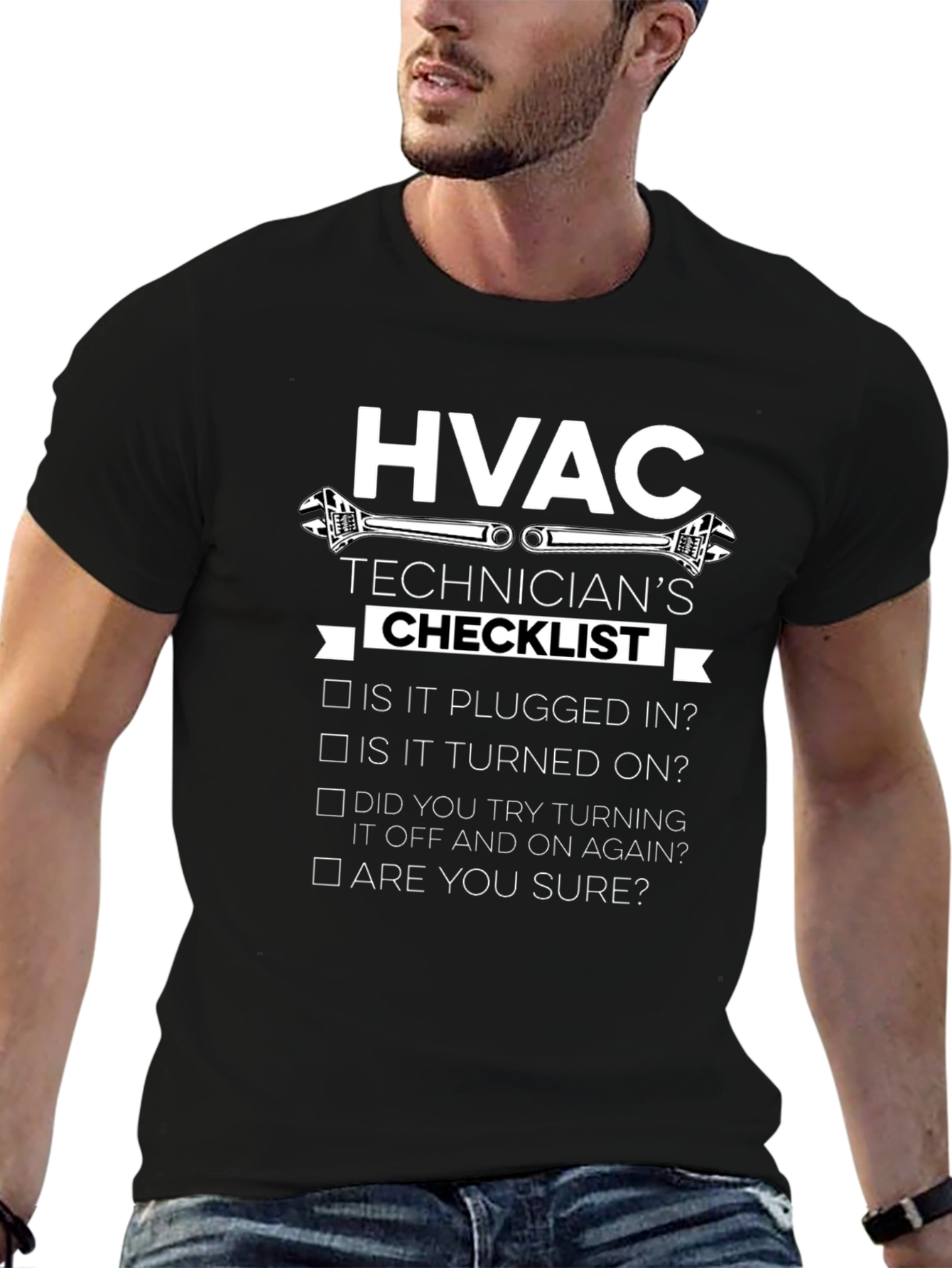 HVAC Technicians Checklist Graphic T-Shirt