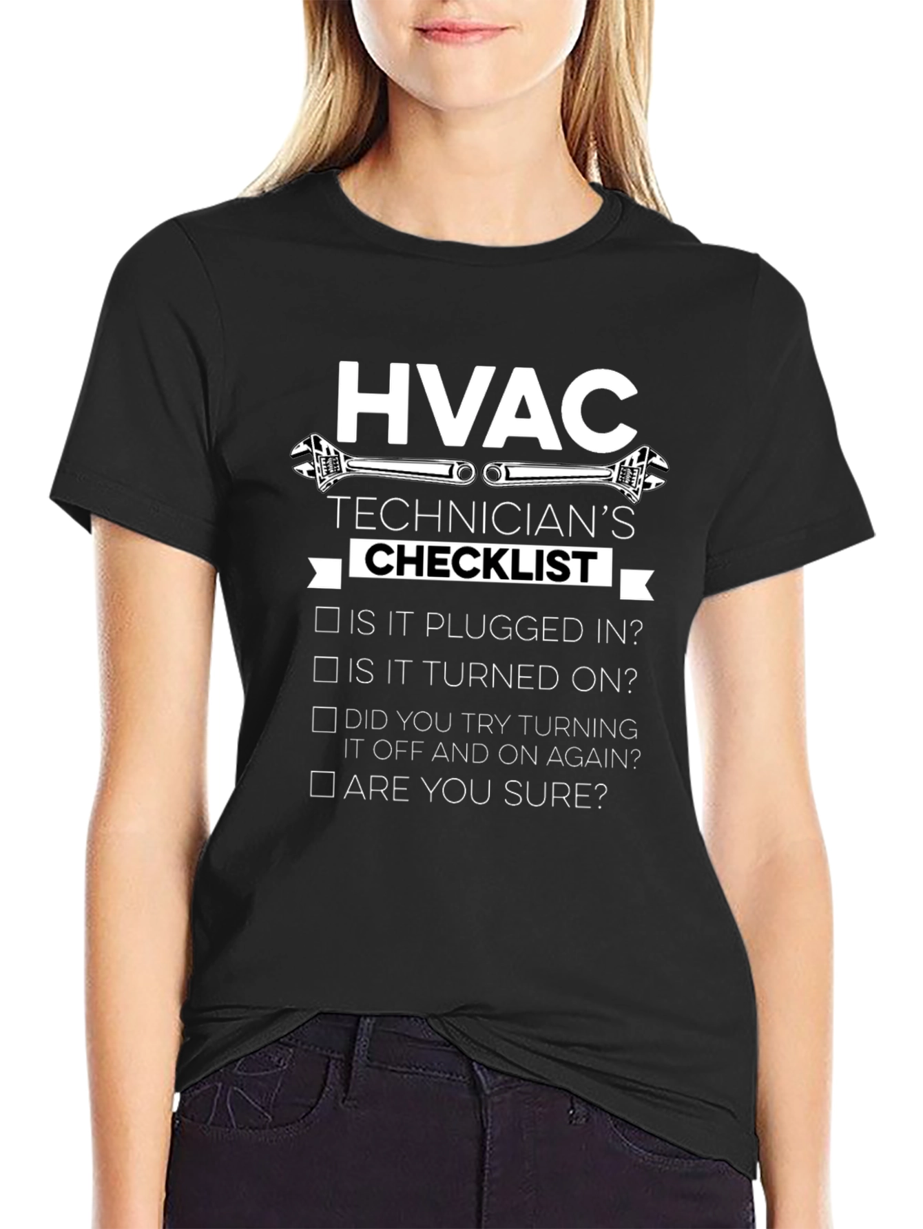 HVAC Technicians Checklist Graphic T-Shirt