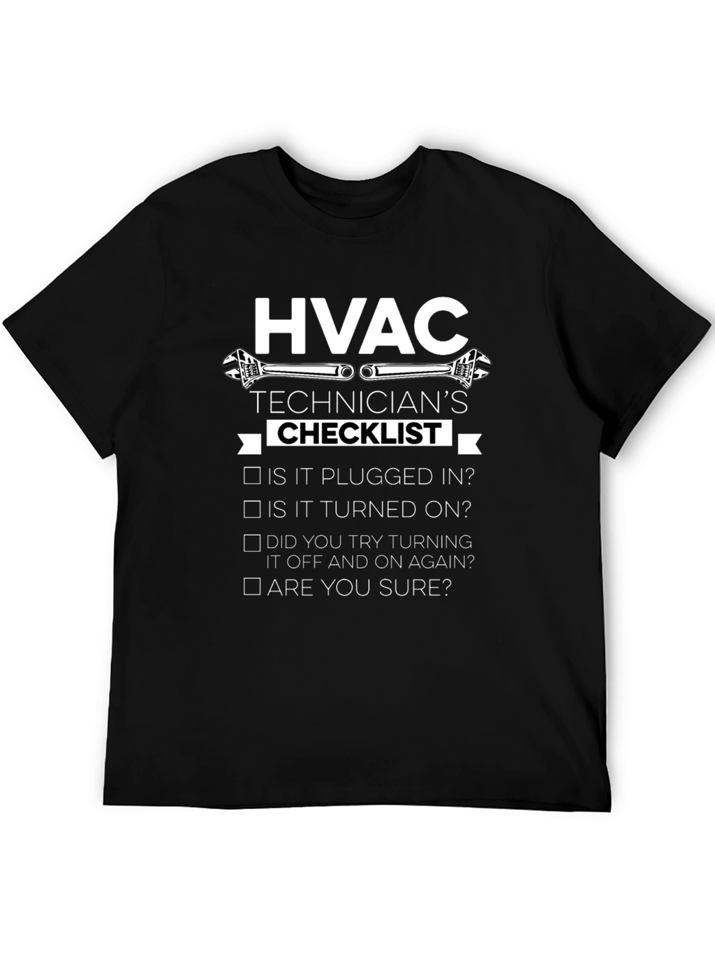 HVAC Technicians Checklist Graphic T-Shirt