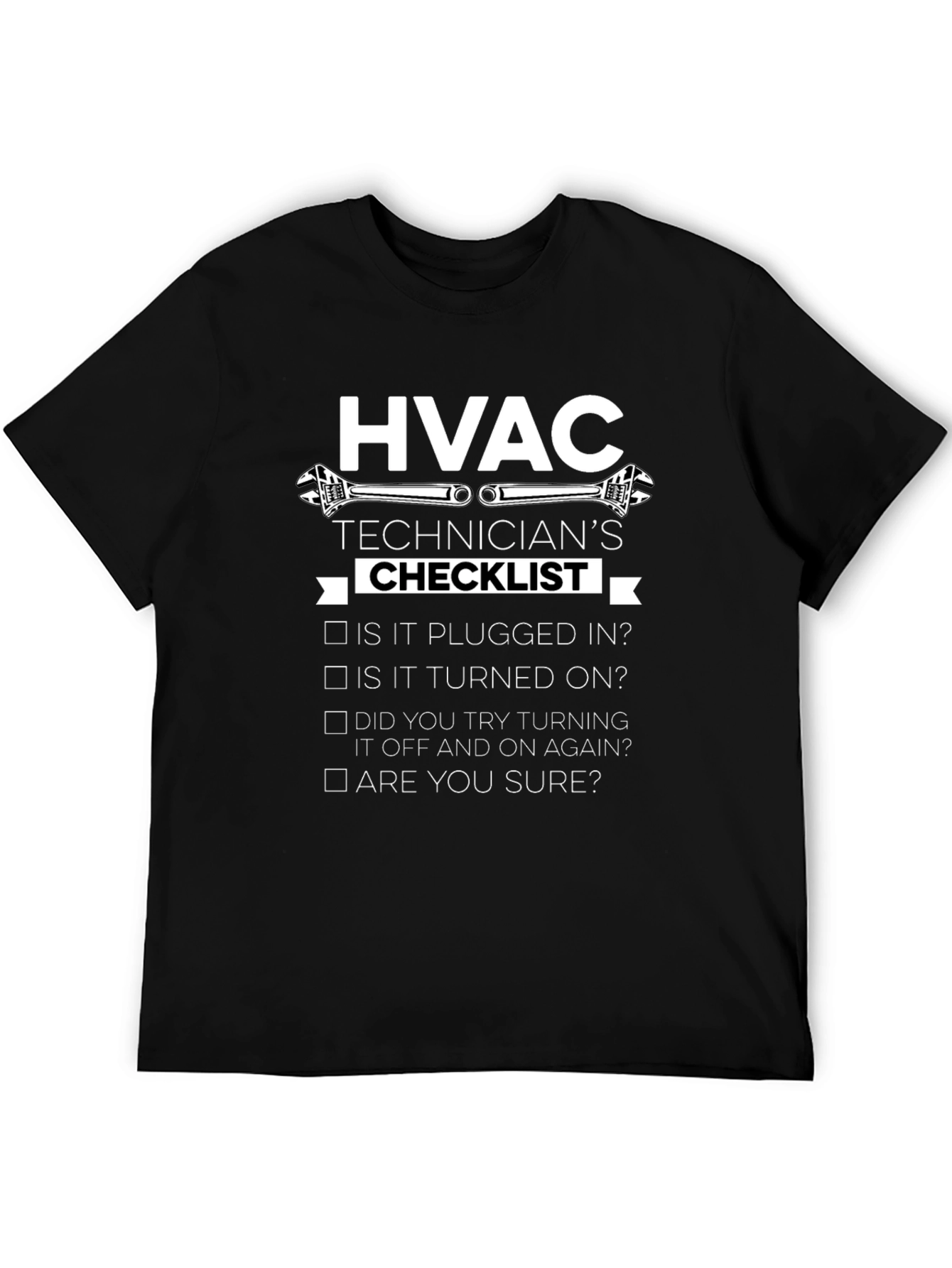 HVAC Technicians Checklist Graphic T-Shirt