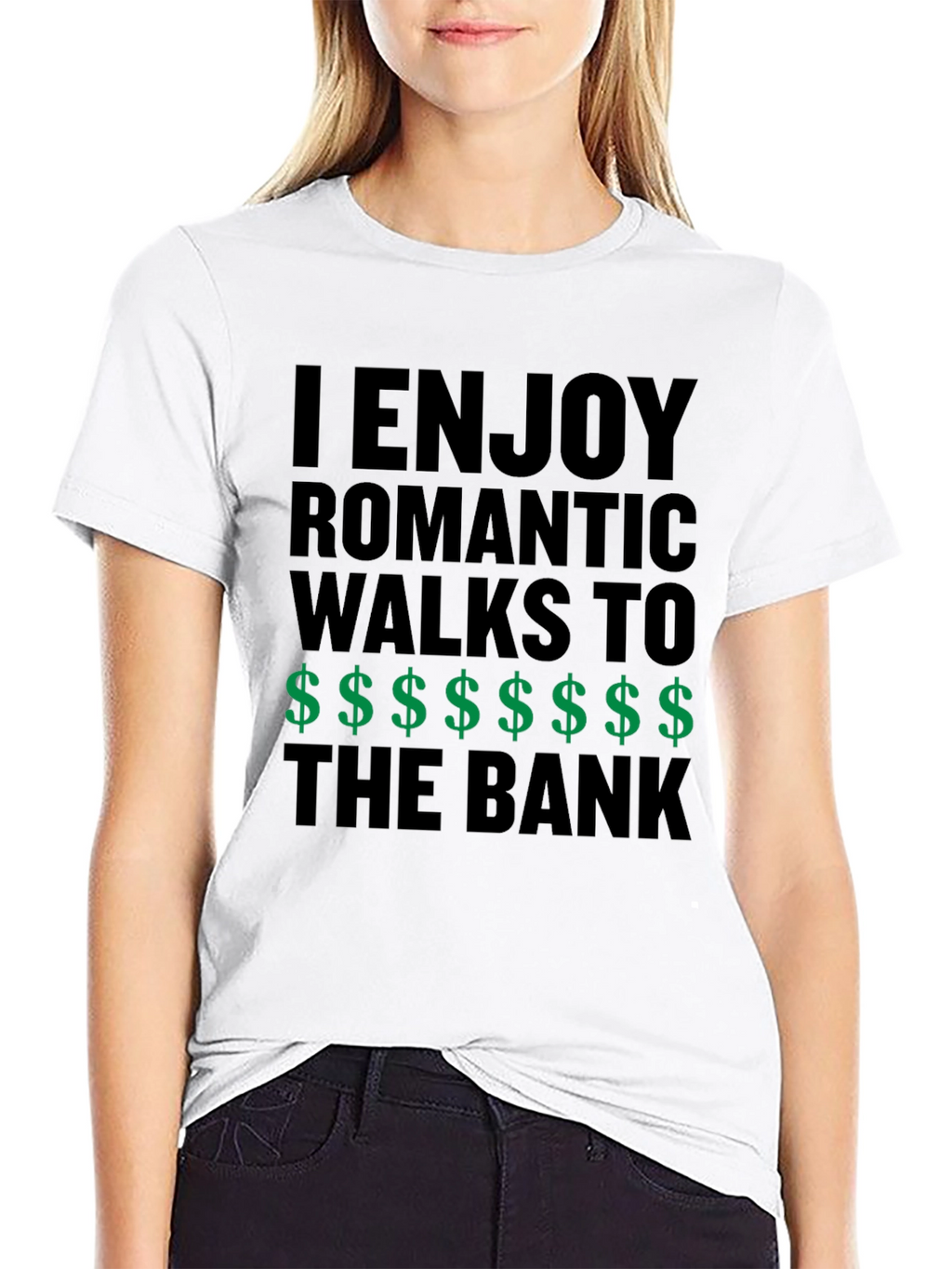 Humorous Romantic Walks to the Bank T-Shirt