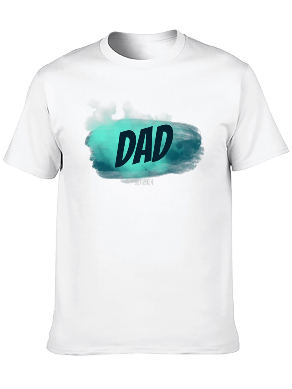 Dad Est. 2024 Black T-Shirt