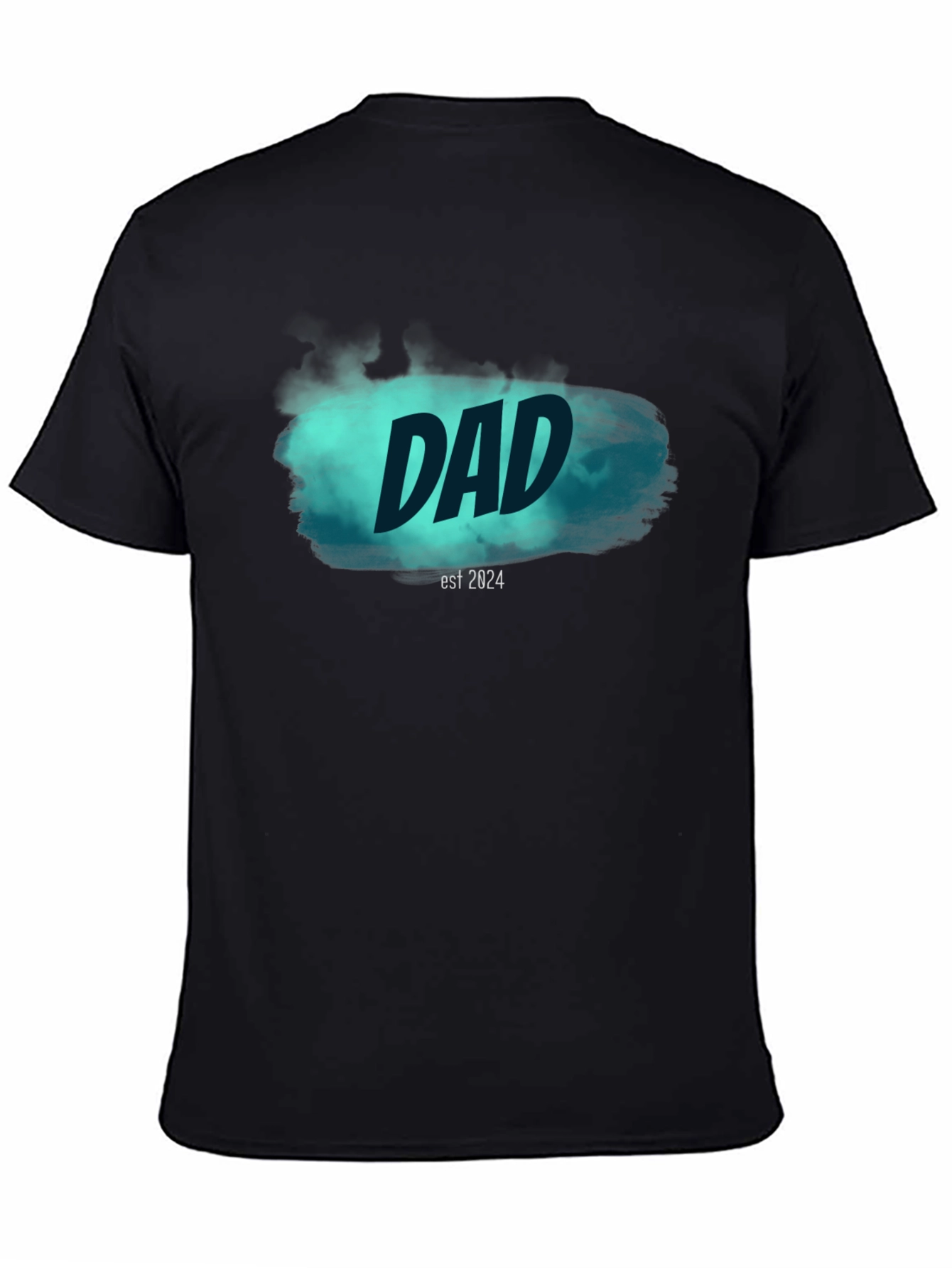 Dad Est. 2024 Black T-Shirt