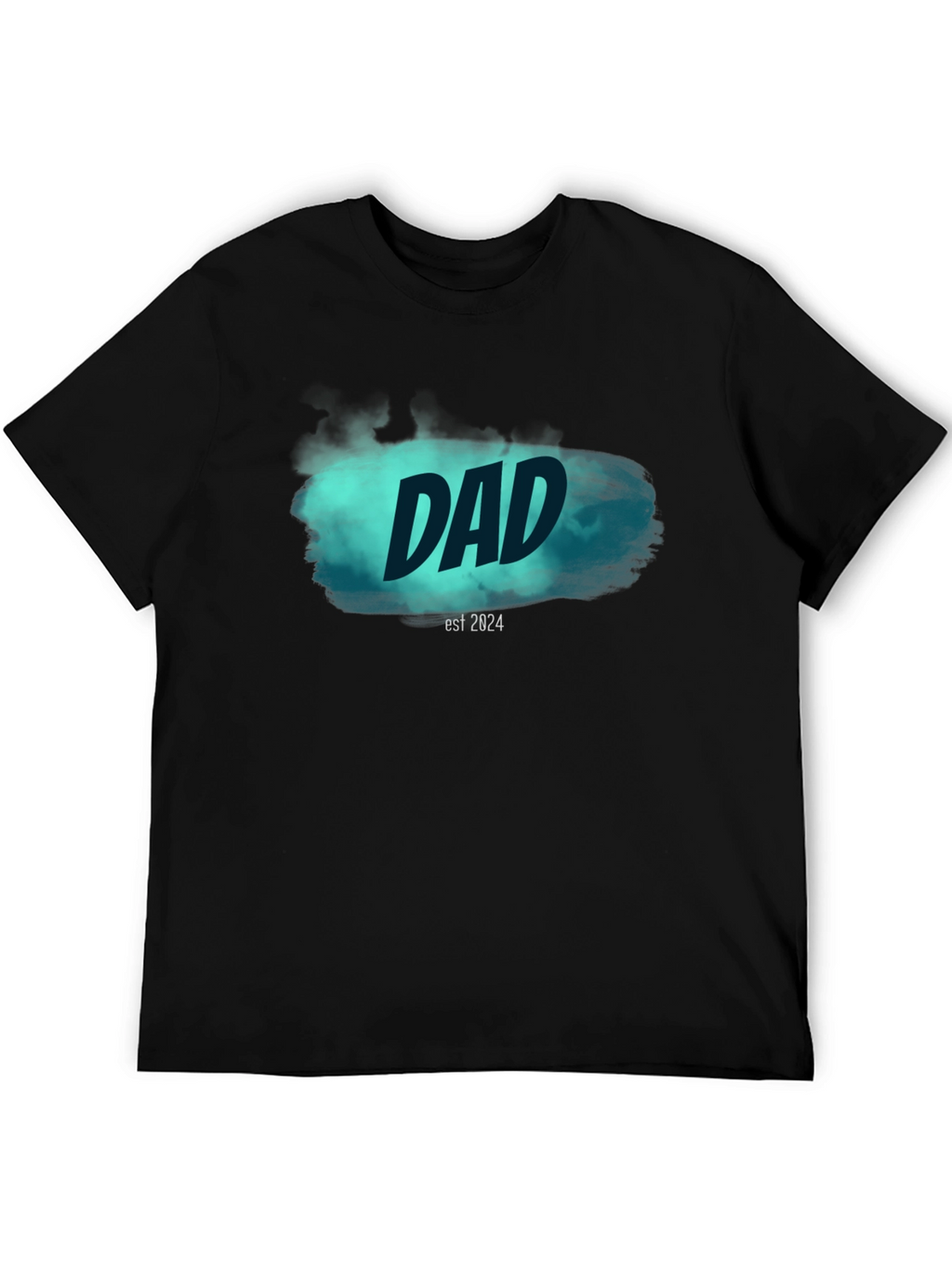 Dad Est. 2024 Black T-Shirt