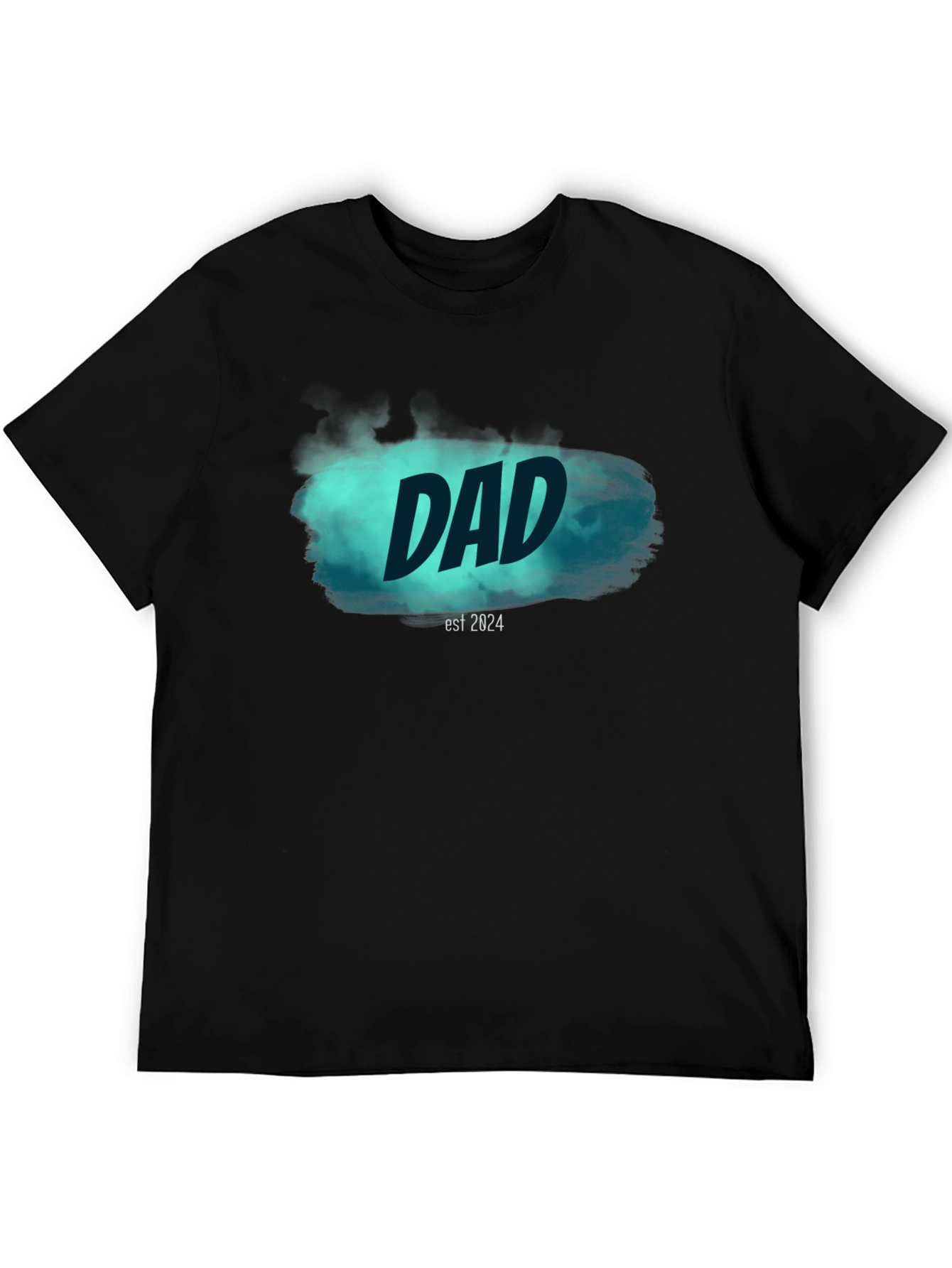 Dad Est. 2024 Black T-Shirt