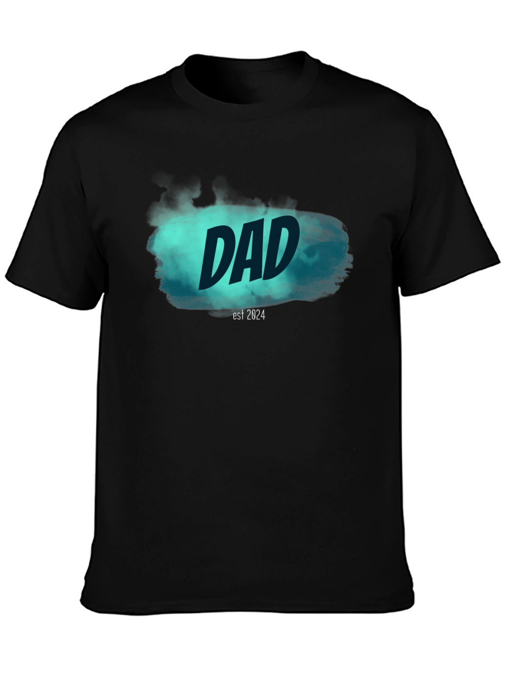 Dad Est. 2024 Black T-Shirt