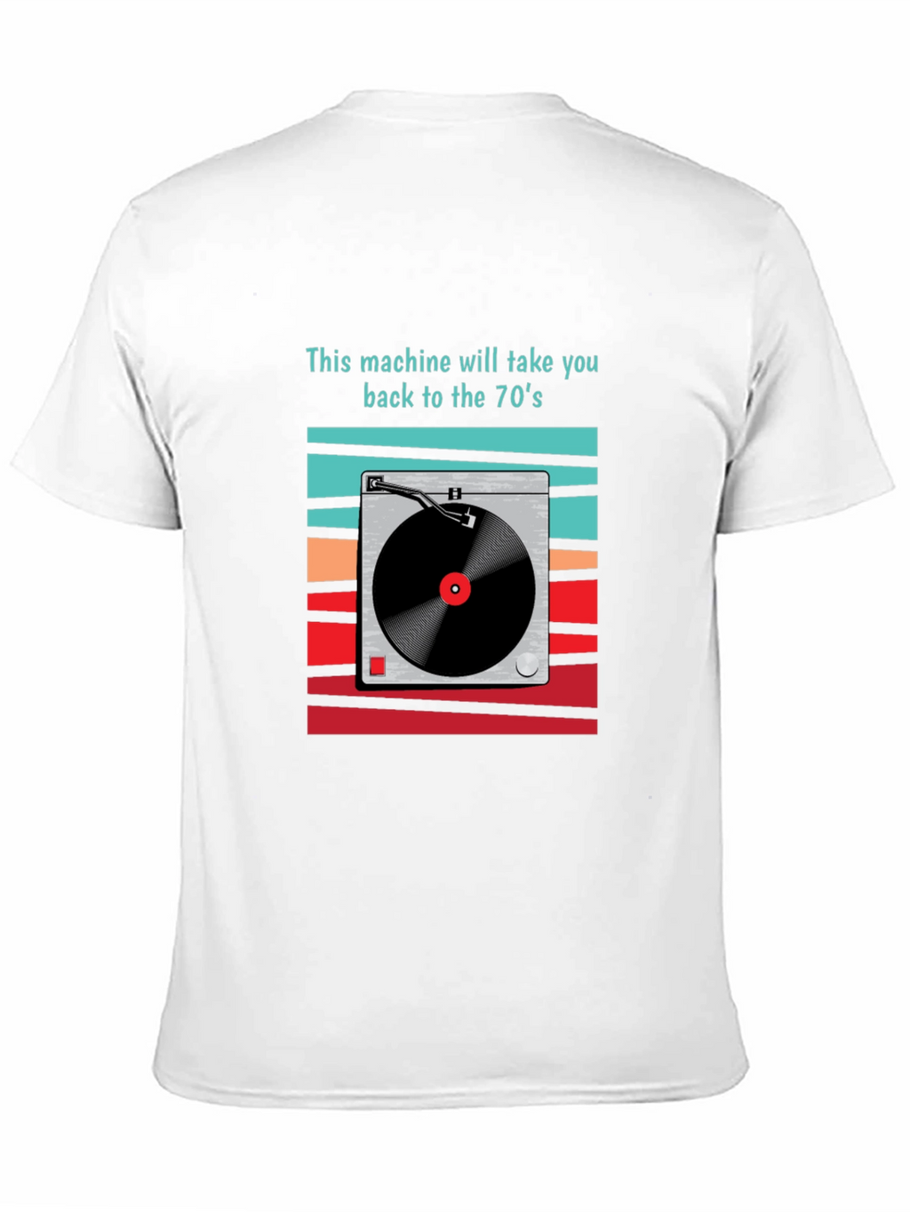 Retro 70s Turntable Graphic T-Shirt