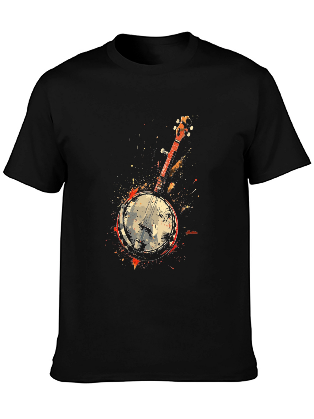 Banjo Graphic Tee - Musical Instrument T-Shirt